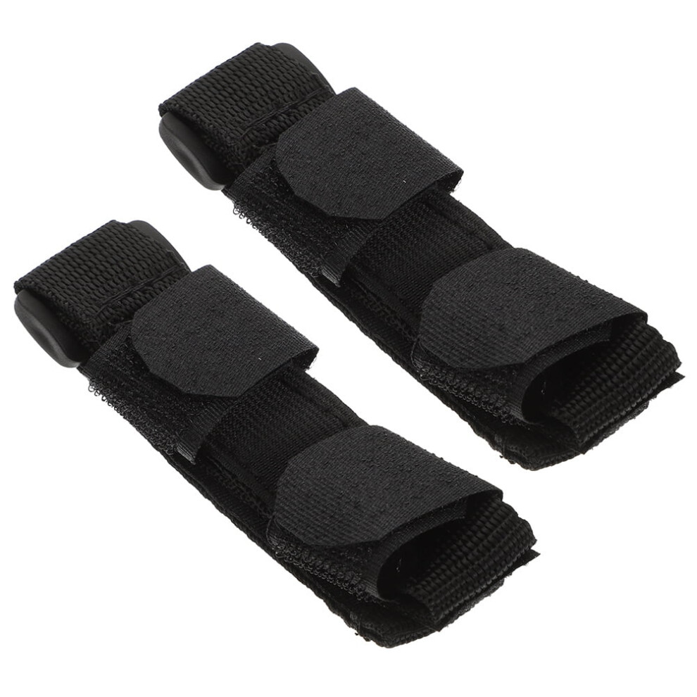 2Pcs Adaptive Utensils Fixing Strap Oxford Cloth Utensil Holder Hand Fixing Strap Elderly Universal Cuff