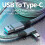 Link Cable for Oculus Quest 2 Fast Charging and Data Transfer USB C 3.2 Gen1 5Gbps PD Transfer Charging Cable VR Headset Link Cable Grey 6M 3