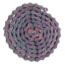 Bike Chain Rust Proof Sensitive Colorful Electroplating 6 7 8 Speed Chain for Road Mountain Bikes