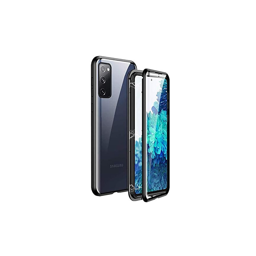 Compatible With Samsung Galaxy A52/A52s - Protective Magnetic Double Case Black 9557311717062