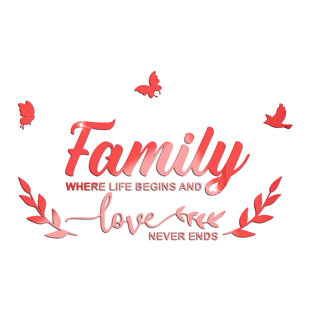Winysinacrylic Mirror Wall Sticker Diy Inspirational Butterfly Mural Sticker 9557311717765