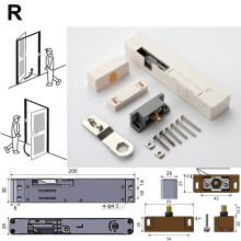 Door Buffer Damper Door Closer Adjustable Bedroom Damping Buffer For Wooden Door