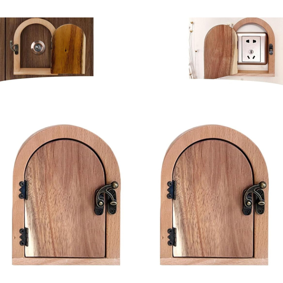 Fairy Door Outlet Cover, No Punching Required Outlet Covers,No Punching Required Outlet Covers for Children and Pets Proofing