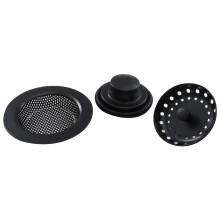 Summer Savings Items Home Deals! Zeceouar Household Black Stainless Steel Sink Filter Basket Sink Plug Vegetable Basin Water Blocking Accessories