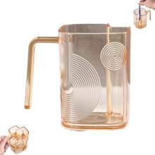 WinysinLuxury Gargle Cup with Toothbrush Slot, Compatible with Bathroom & Shower, Easy Clean Multi-Function Storage Holder Set