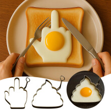 4 Inch Silicone Fried Egg Rings, Heat Resistant Non-Stick Pancake Mold, Compatible with Standard Pans, Kitchen Breakfast Gadget for Eggs, Sandwich,