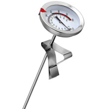 12 inch Mechanical Meat Thermometer Instant Read, Long Stem, Waterproof, No Battery Required, Stainless Steel Deep Fry for Turkey, BBQ, Grill