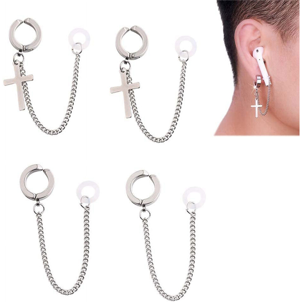 2 Pair Anti-Lost Earring Strap Wireless Earphone Holder Ear Hooks Compatible With Airpods 1 2 3 Pro 9418476356841
