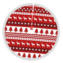 Christmas Plaid Christmas Tree Skirts 30" Inch, Winter Holiday Tree Mat, Xmas Tree Skirt For Rustic Christmas Holiday Decorations