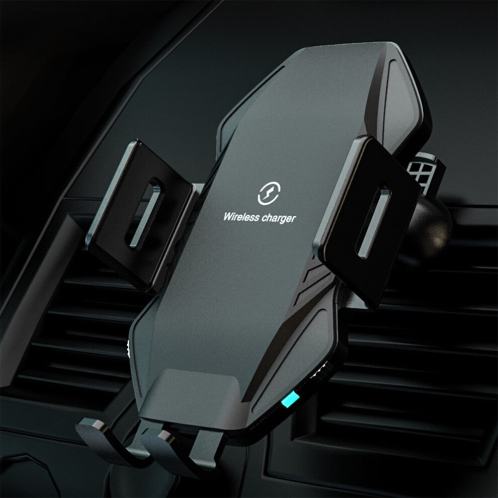 Wireless Car Charger 10W Fast Charging, Auto-Clamping Vent Mount Compatible With All Smartphones 9418476356018