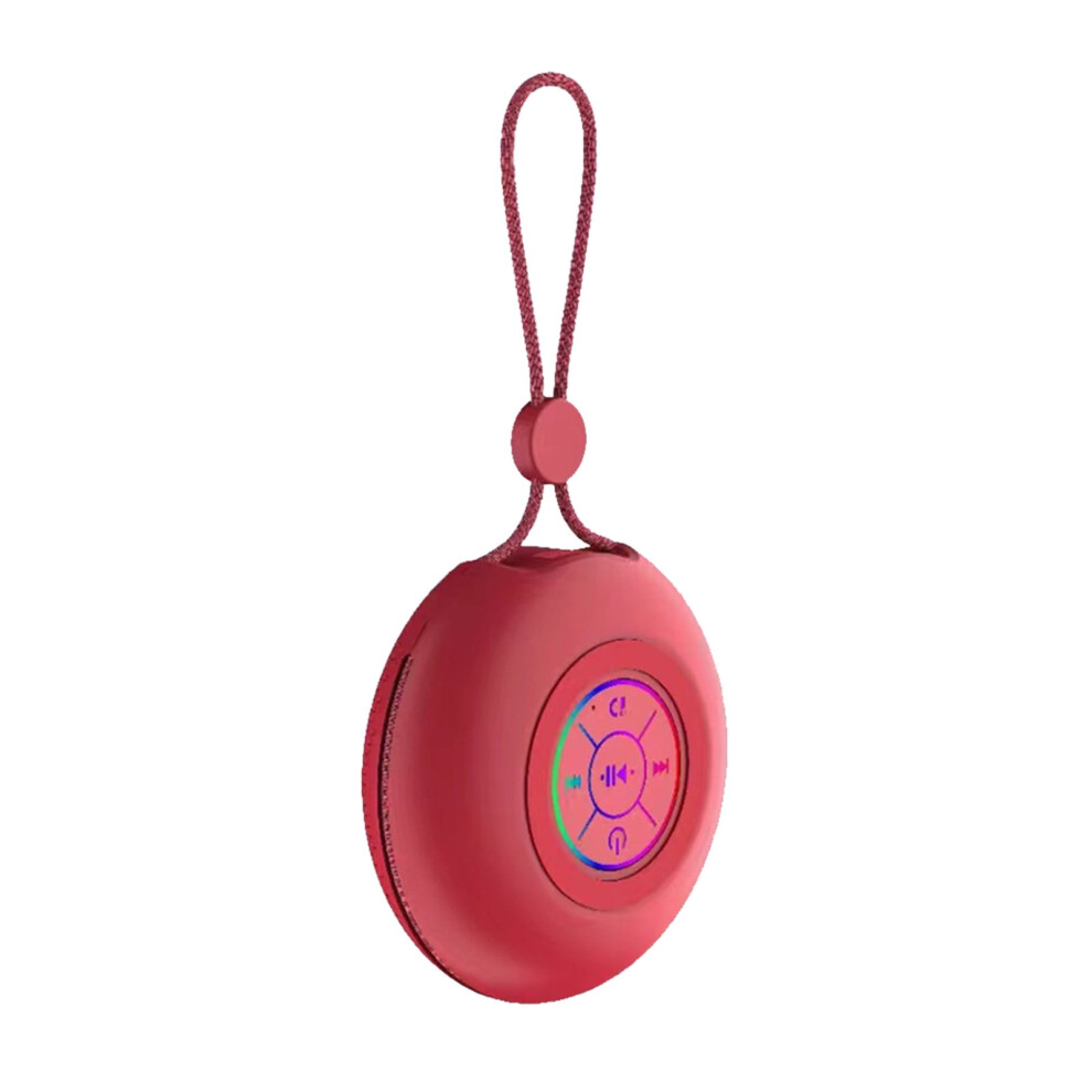 Paveos Bluetooth Audio Cloth Speaker, Compatible With Car & Home Use, Mini Stereo, Long Battery Life, Stylish Outdoor Speaker Red/Light 9418476357787