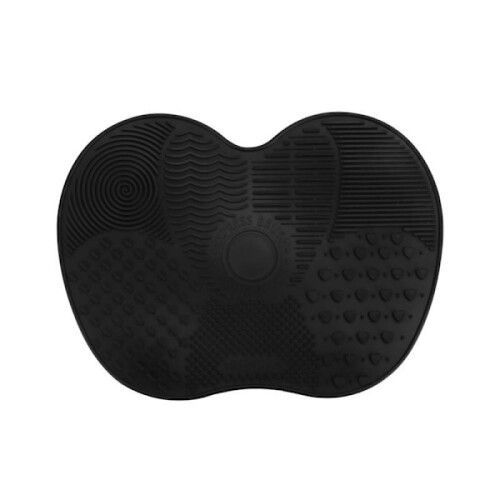 Makeup Mat - Wash Makeup Brushes and Makeup Accessories Easily Black