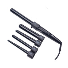 5 in 1 Curling Iron Set with Ceramic Tourmaline Barrels, Adjustable Heat, Dual Voltage, TravelFriendly