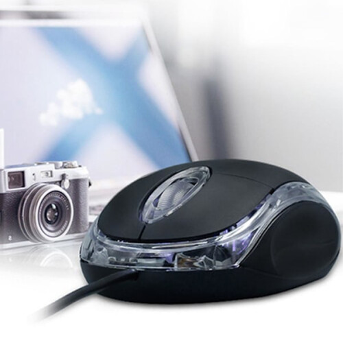 USB Wired Optical Mouse with Scroll Wheel for Computer PC Laptop 2