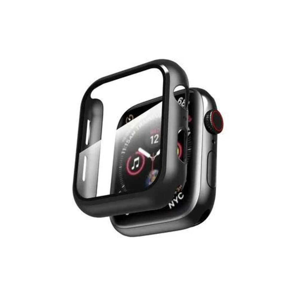 2-Pack Compatible With Apple Watchwith Apple Watch 38/40/42/44 Mm - Full Coverage Screen Protector Case 40Mm Black 9130661639934