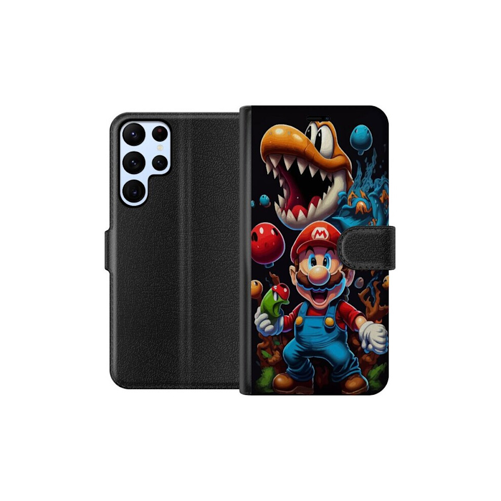 Compatible With Samsung Galaxy S22 Ultra 5G Wallet Case Super Mario 9130661640190