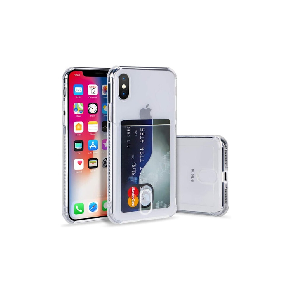Transparent Shockproof Silicone Case Card Slot Nordic Compatible With Iphone 7/8/Se/Xs/Xr Transparent Compatible With Iphone X/Xs 9130661640251