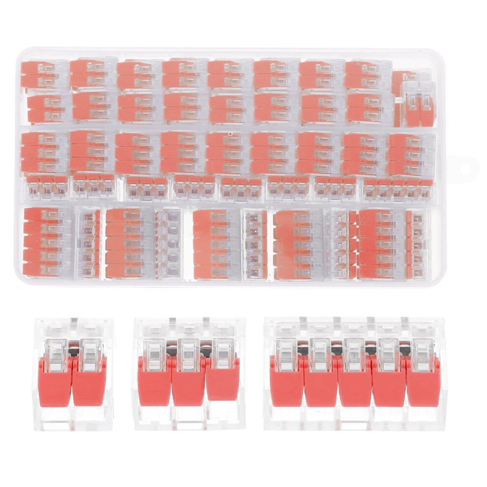 75Pcs Lever Wire Connector Set Compact Lever Wire Connector Lever Wire Splicing 9130661640312