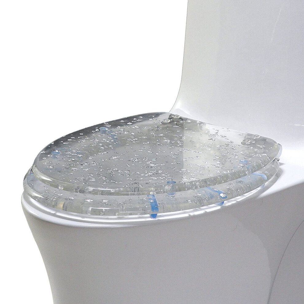 Toilet Seat With Lid Resin Quiet Close Easy Clean Quick Release Hinges Fixing Standard Toilets 9113335510500