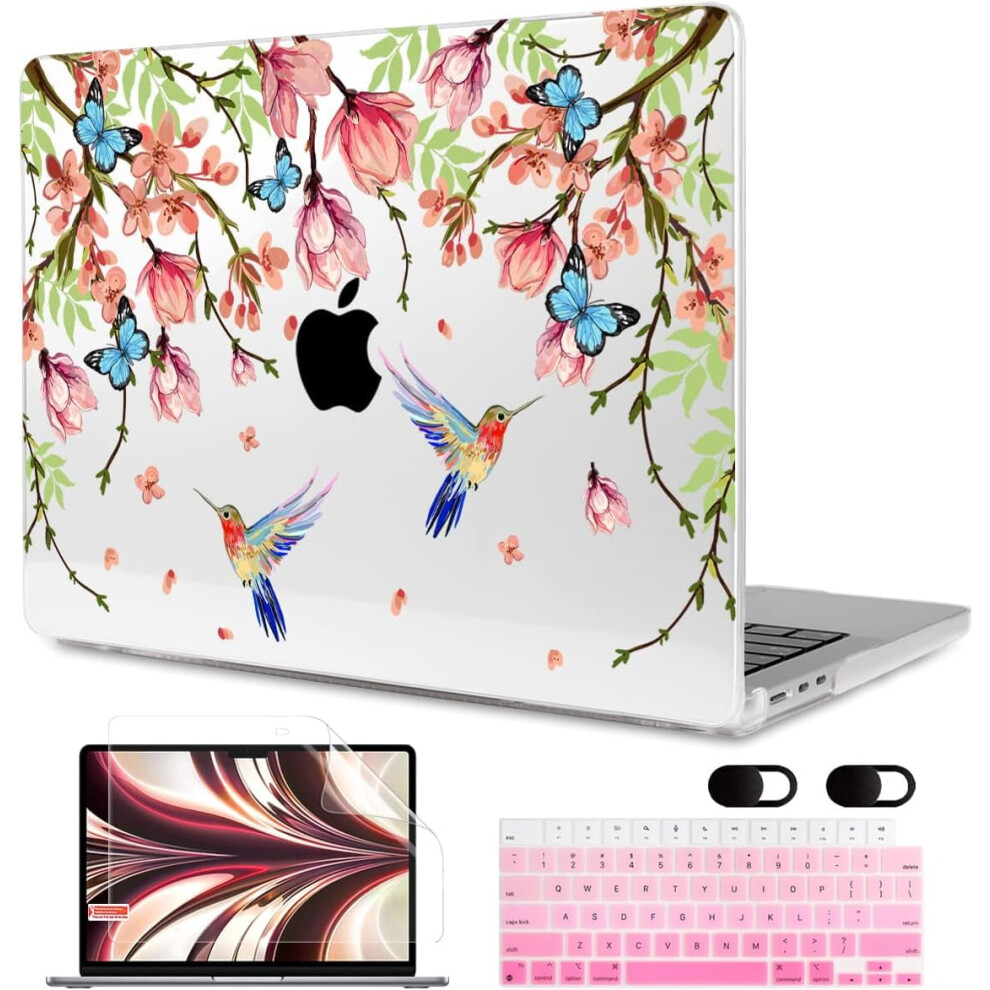 Case M3 For Macbook Air 13.6 Inch Case 2024 2022, Fit Model A3113 A2681 With M3 M2, Clear Laptop Hard Shell 9170372866014