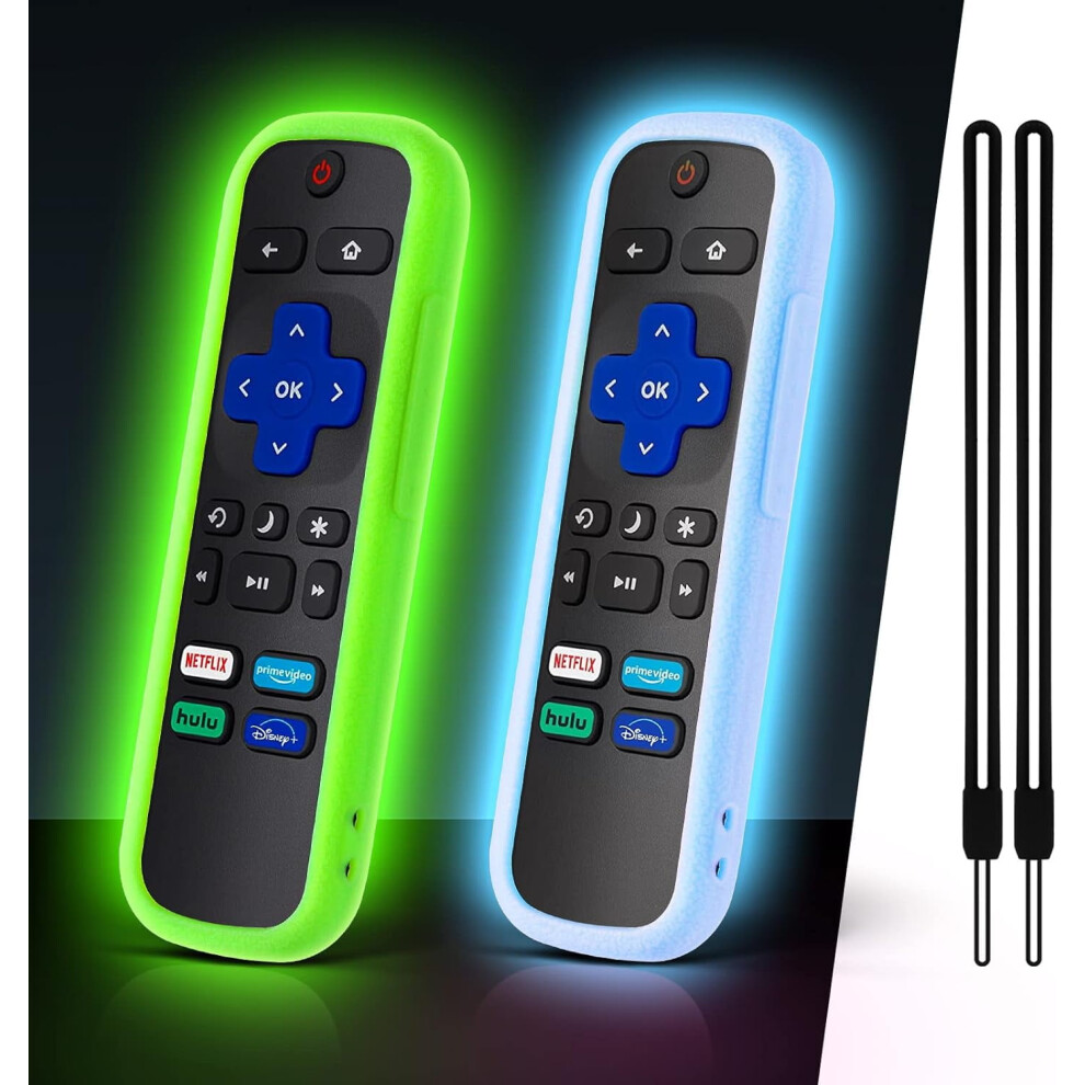 Ï¼2 Packï¼ Cover For Roku Remote, Silicone Case For Compatible With Hisense/Compatible With Tcl Roku Tv Steaming Stick Express Control, Universal 9170372867042