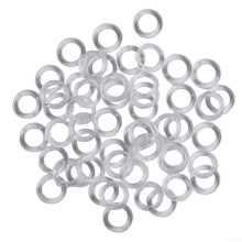 20 Pack 14mm Clear Plastic Curtain Rings with Cord Guide for Roman and Vertical Blinds