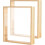 8x10 Double Sided Shadow Box Frame Solid Wood Acrylic Display for Tabletop or Wall, 2 Pack 4