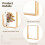 8x10 Double Sided Shadow Box Frame Solid Wood Acrylic Display for Tabletop or Wall, 2 Pack 2