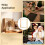 8x10 Double Sided Shadow Box Frame Solid Wood Acrylic Display for Tabletop or Wall, 2 Pack 5