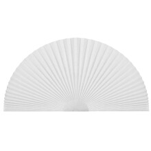 Arch Window Shade Light Filtering NoTools Pleated Half Circle Blinds for Living Room White 48x24in