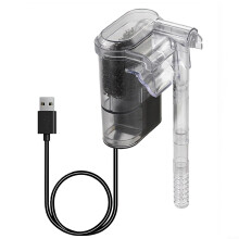 USB Powered Aquarium Filter Wall Mounted Transparent Waterfall Pump for 35mm Glass Fish Tanks