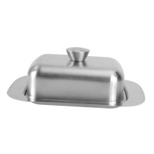 Stainless Steel Butter Dish with Airtight Seal for Kitchen Cheese Storage Box Home and Restaurant