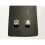 Magnet earrings with stones (square stones) silver 7mm 2