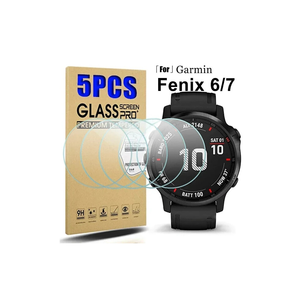 Tempered Glass Screen Protector Film Compatible With Garmin Fenix 7 7S 7X 6 6S 6X Pro Sapphire Hd, 4 Pcs 9180479526001