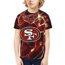SF_49erss Boys and Girls Short Sleeve Shirt for Youth Sports Football Team for Baseball Fans Gifts