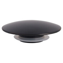 Matte Black Basin Waste Pop Up Bathroom Sink Push Button Click Clack Plug 66Mm