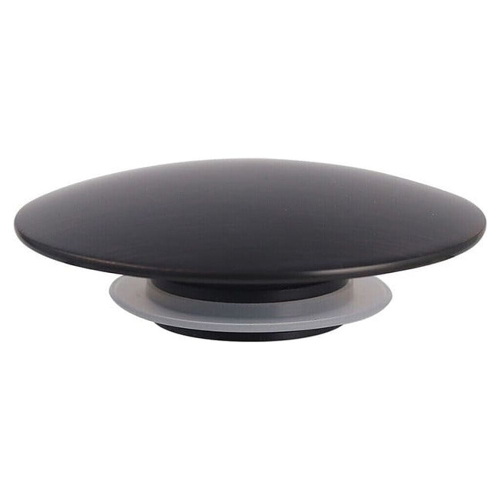 Matte Black Basin Waste Pop Up Bathroom Sink Push Button Click Clack Plug 66Mm 9180479529125