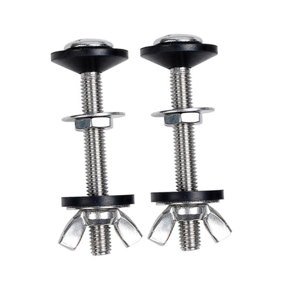 2 Sets Heavy Duty Toilet Tank Bolts Replacement Kit With Nuts And Washers For Leak Prevention 9455672628419