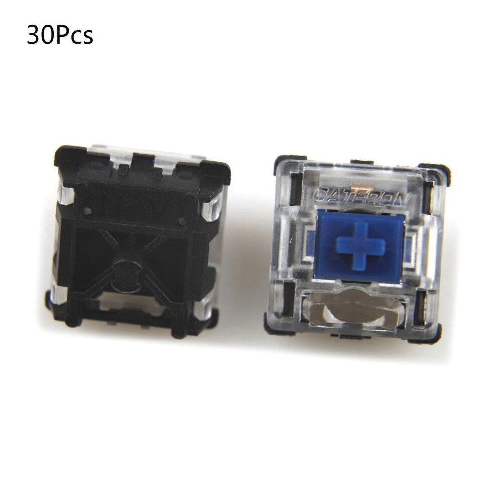 (1 Set Of 30, Red) 5 Pin Gateron Silent Mx Switch For Mechanical Keyboard Cherry Mx Compatible 3364096784709