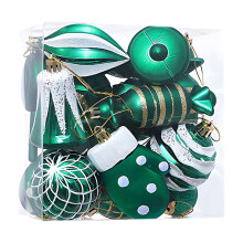 Twfbrm 16 Pcs Christmas Ball Ornaments Set, Shatterproof Xmas Decorations Compatible with Christmas Tree, Assorted Blue Balls for Holiday Party