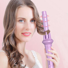 Ceramic Curling Iron for Hair, Automatic Wave Wand, Dual Voltage Fast Heating Hair Curlers Compatible with All Hair Types