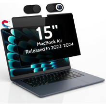 Privacy Screen MacBook Air 15 Inch (2023-2024, M2 M3 Chip) - A2941 A3114, Magnetic Removable Matte Anti Blue
