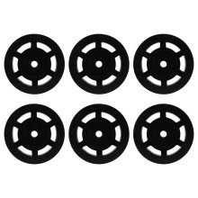 6pcs 95mm Black Bearing Pulley Wheel Cable Gym Equipment Part Wearproof