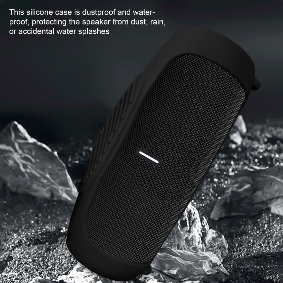 Susuchens Silicone Speaker Cover For Jbl Charge 5 - Shockproof, Dust-Proof, Easy Installation, Red 9418476358258