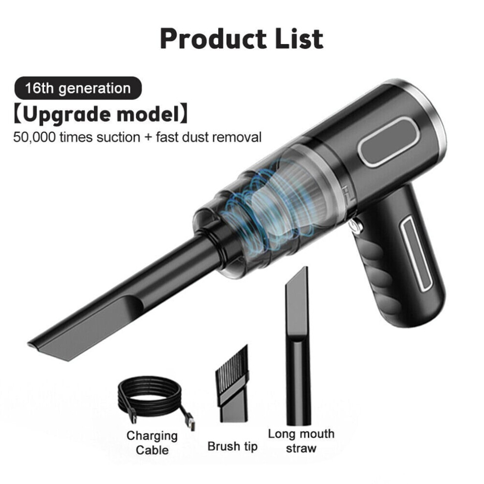 14500Pa Cordless Hand Held Vacuum Cleaner Mini Portable Car Auto Home Wireless 9418476359507
