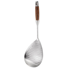Stainless Steel Colander Pasta Strainer Spoon Stirring Serving Ladle Food Slotted Spoons Metal