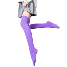 1 Pair High Elastic Breathable Lightweight Girls Stockings Sweet Japanese Style Ladies Over Knee Socks Streetwear