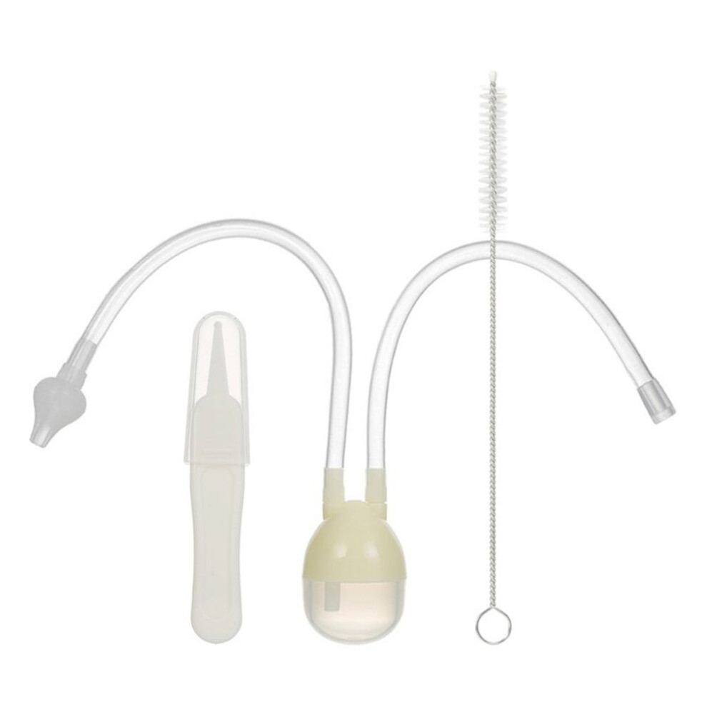 Baby Nasal Aspirator and Booger Sucker for Newborns Toddlers BPA Free Bulb Syringe - Safe Nose Cleaner Reusable Nose Sucker
