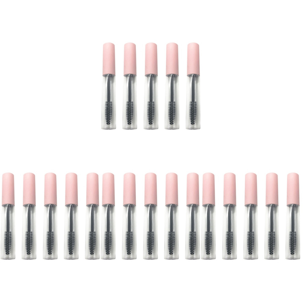 Pink 20 Pcs Mascara Tube Containers Empty Tubes Lash Makeup Products Diy Eyeshadow Wands