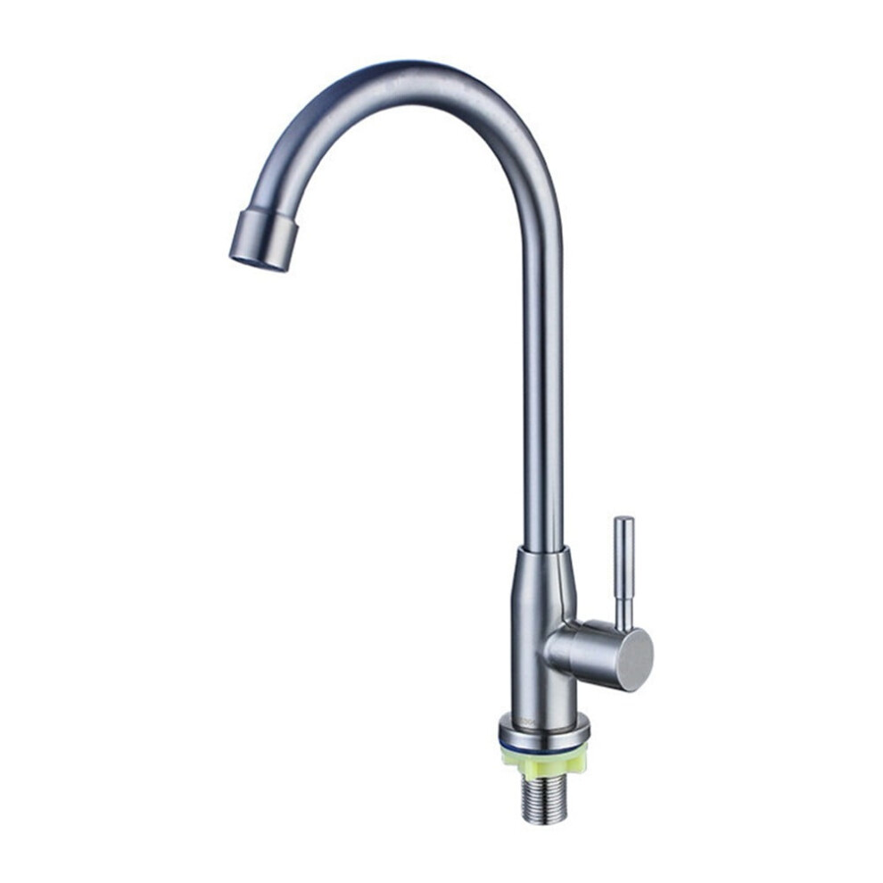 304 Stainless Steel Kitchen Faucet Water Purifier Single Lever Hole Tap Cold 9130661645034